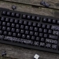 Canyon Black 104+42 Full PBT Dye-subbed Keycaps Set for Cherry MX Mechanical Gaming Keyboard